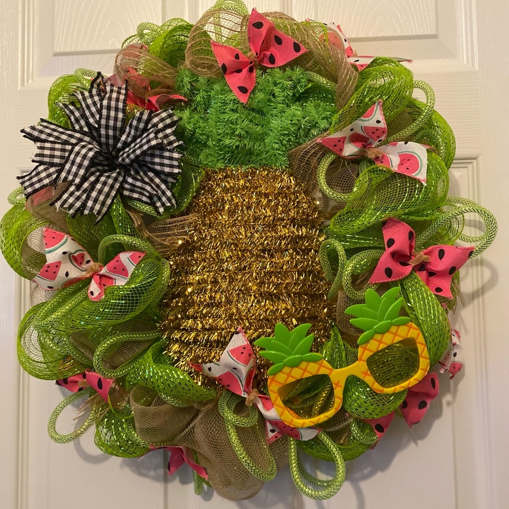Pineapple Wreath Indoor/ Outdoor